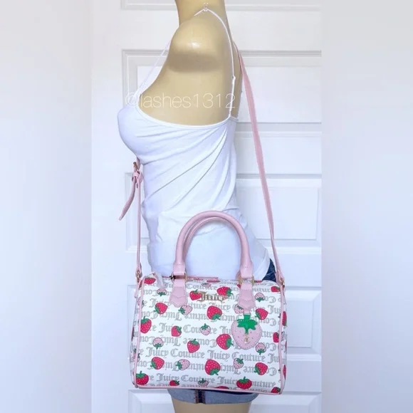 JUICY COUTURE Bag Freshly Picked Satchel - Strawberry Cream - Picture 6 of 7
